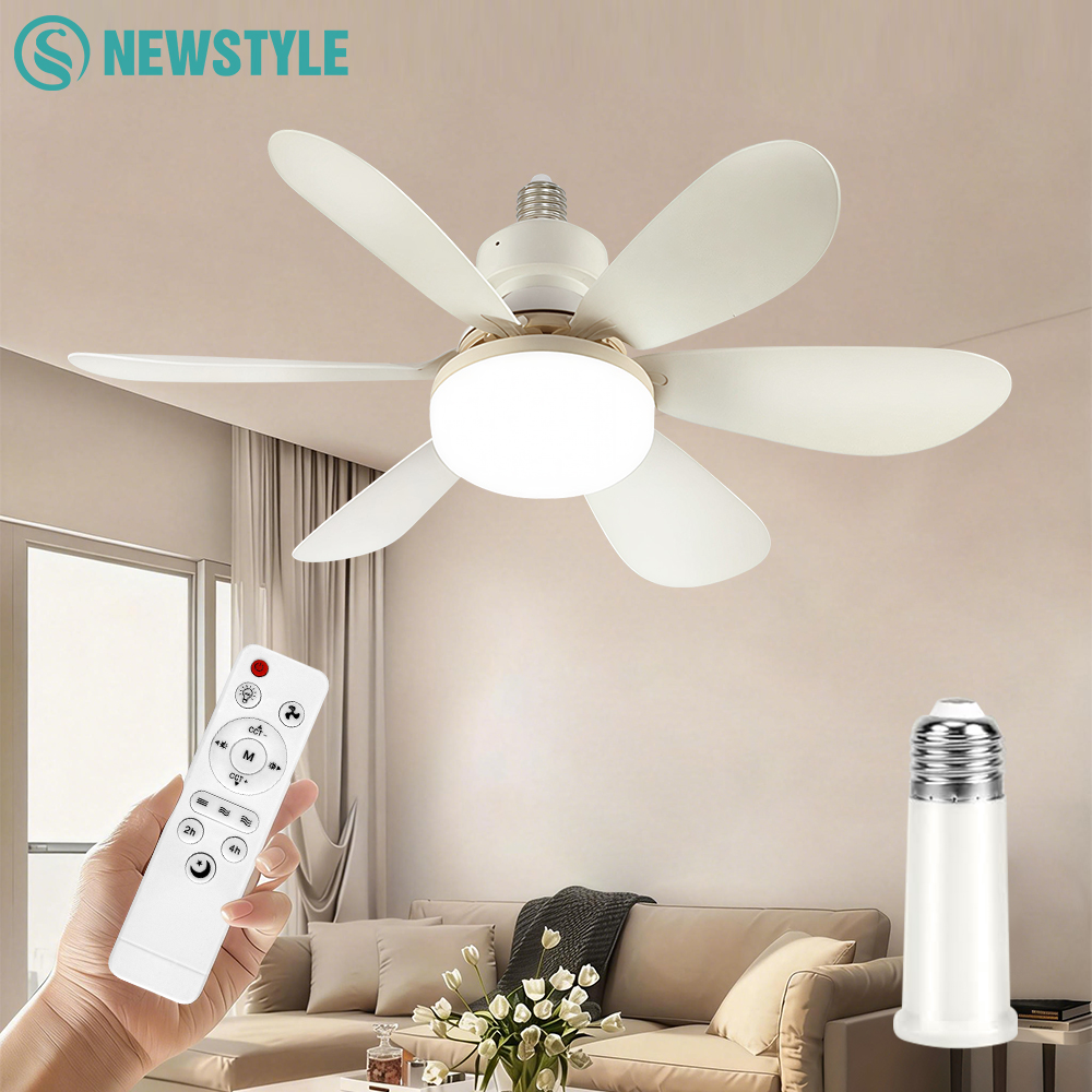 Smart Ceiling Fan - Home LED Ceiling Fan Light E26