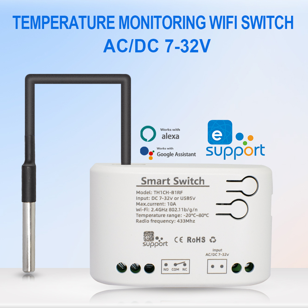 Smart Home Yasmina - Smart Temperature Switch 12V 24V 220V