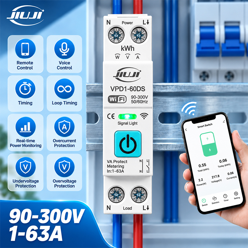 Smart Energy Monitor - Smart WiFi DIN Rail Switch 1P