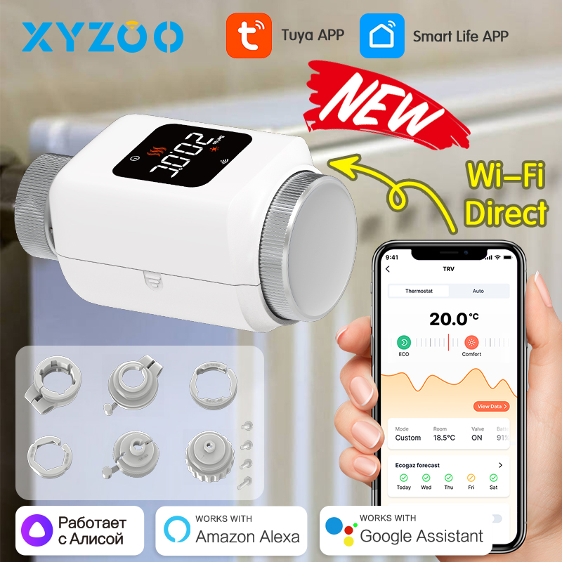 Smart Home Yasmina - Tuya Smart WiFi Zigbee TRV Radiator
