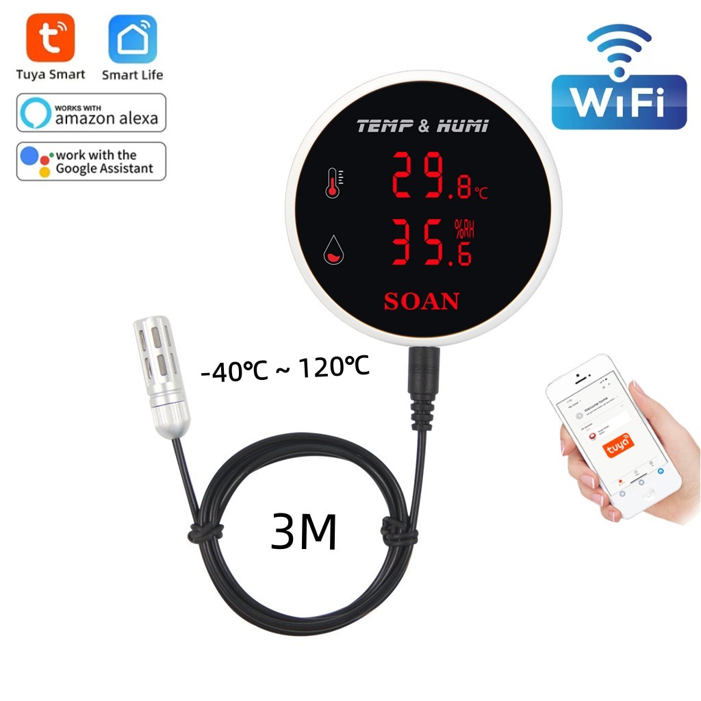 Smart Home Design - Tuya WiFi Temperature Humidity Senor External