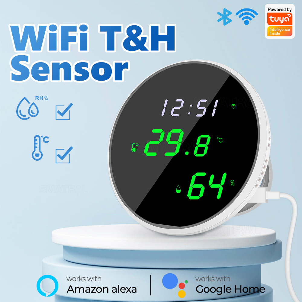 Smart Home Design - Tuya USB Smart Temperature Humidity Sensor