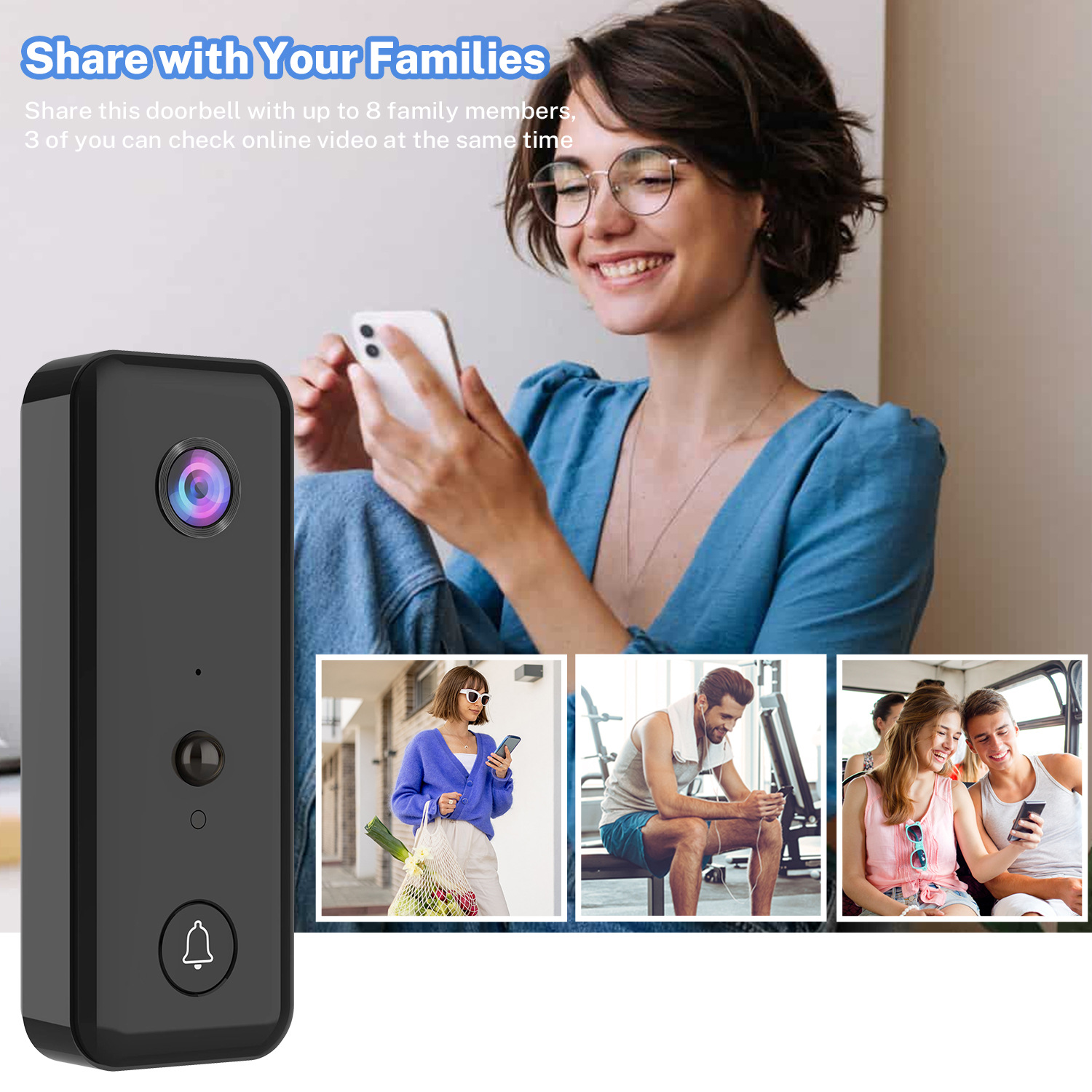 720P Aiwit APP Cloud Storage W - огляд і ціна Wifi Doorbell Camera