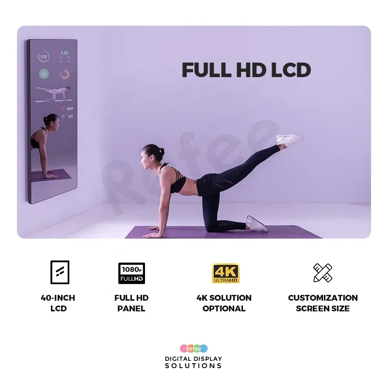 Large Interractive Fitness Wor - огляд і ціна Smart Home Gym Mirror