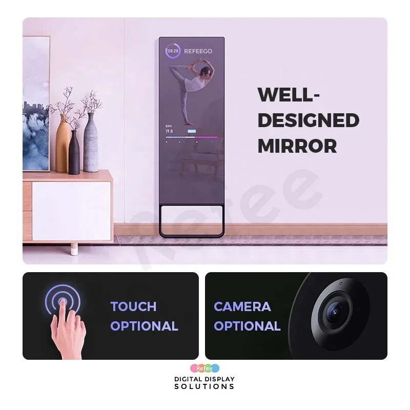 Large Interractive Fitness Wor - огляд і ціна Smart Home Gym Mirror