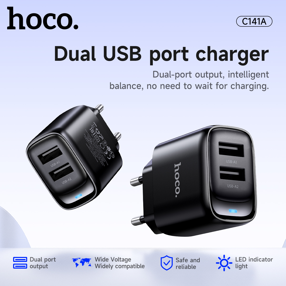 HOCO Dual USB A Phone Charging - огляд і ціна Smart Home Samsung