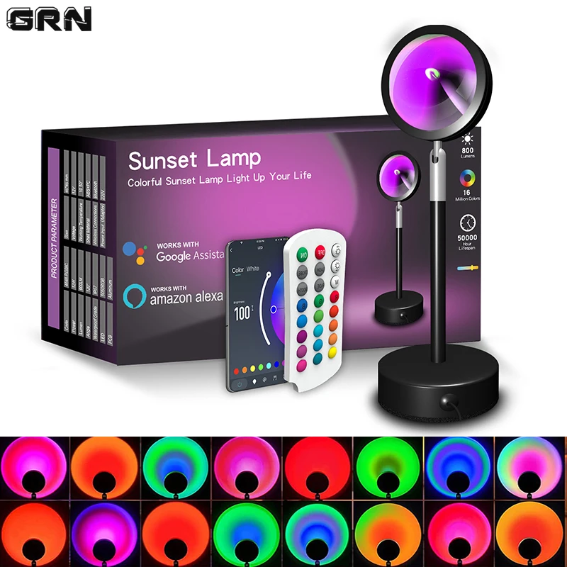 Smart LED Sunset Lamp Colorful - огляд і ціна Smart Home Sistem
