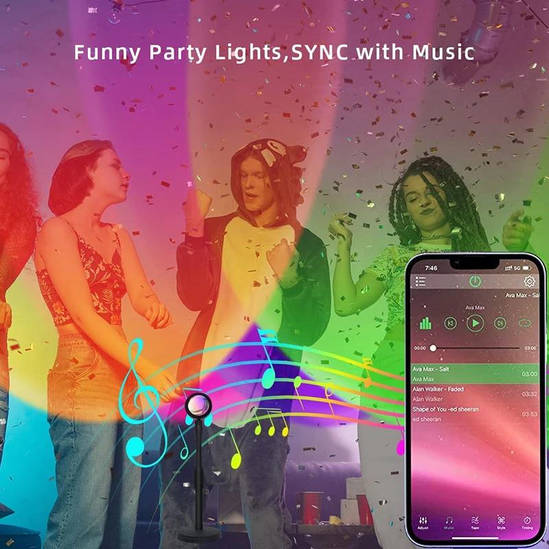Smart LED Sunset Lamp Colorful - огляд і ціна Smart Home Sistem