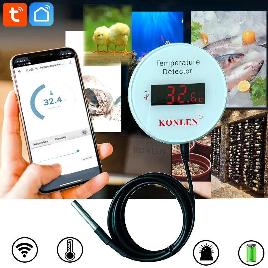 KONLEN Tuya Wifi Temperature S - огляд і ціна Smart Home Yasmina