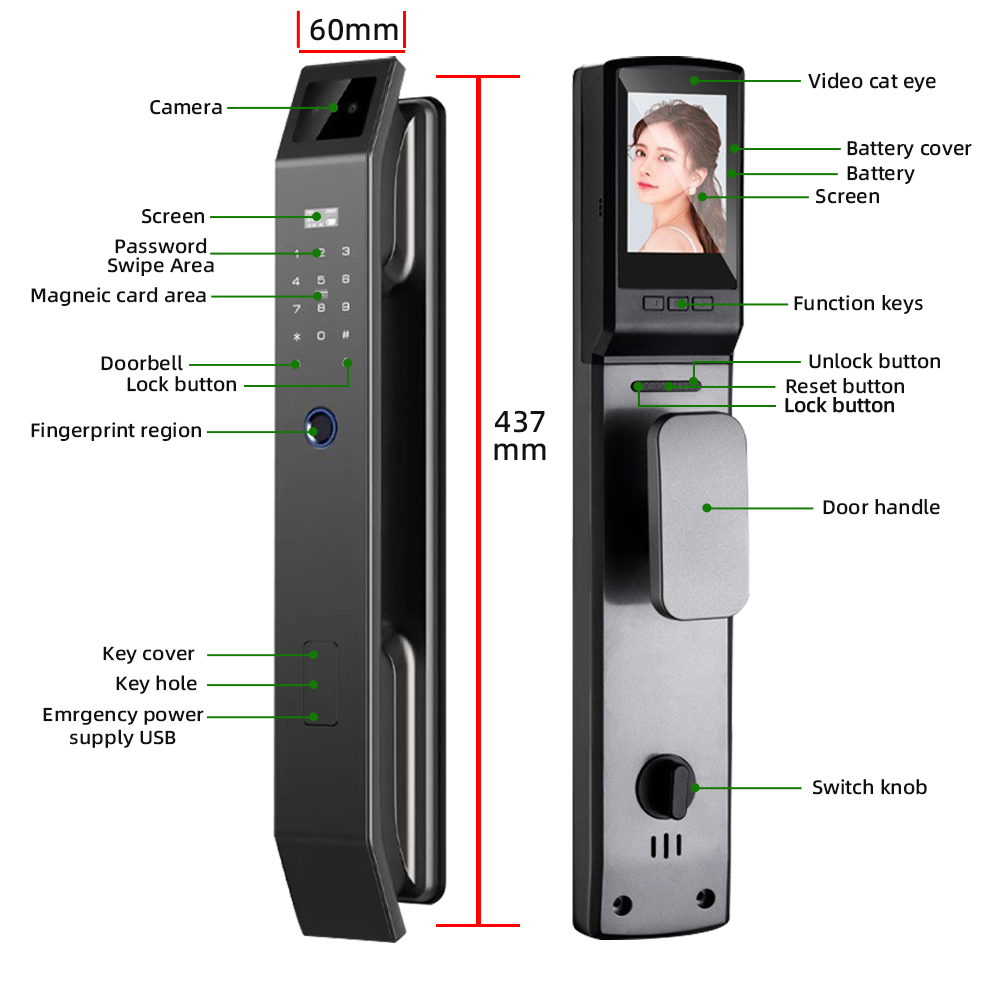 RAYKUBE DF14 Tuya WiFi 3D Face - огляд і ціна Wifi Doorbell Camera