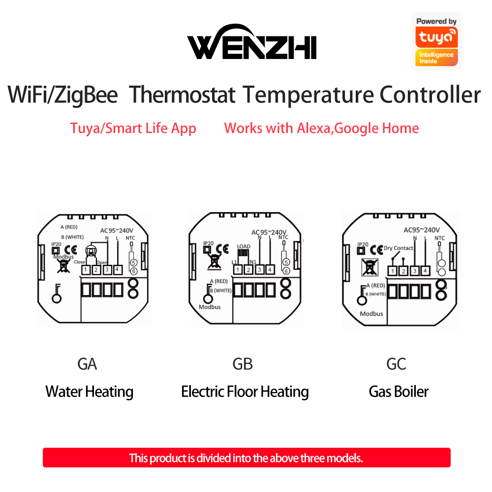 ZigBee/Wifi Warm Floor Room He - огляд і ціна Smart Home Yasmina