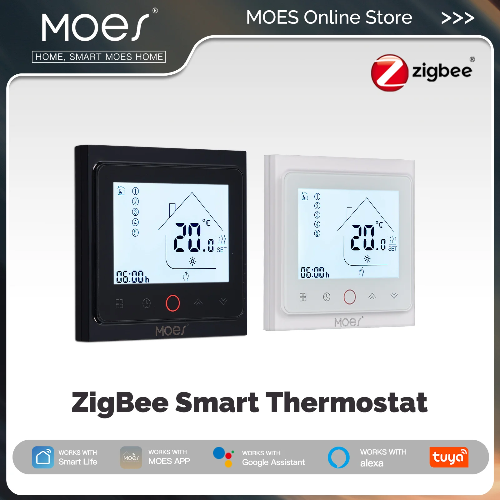 MOES Tuya ZigBee Smart Thermos - огляд і ціна Smart Home Yasmina