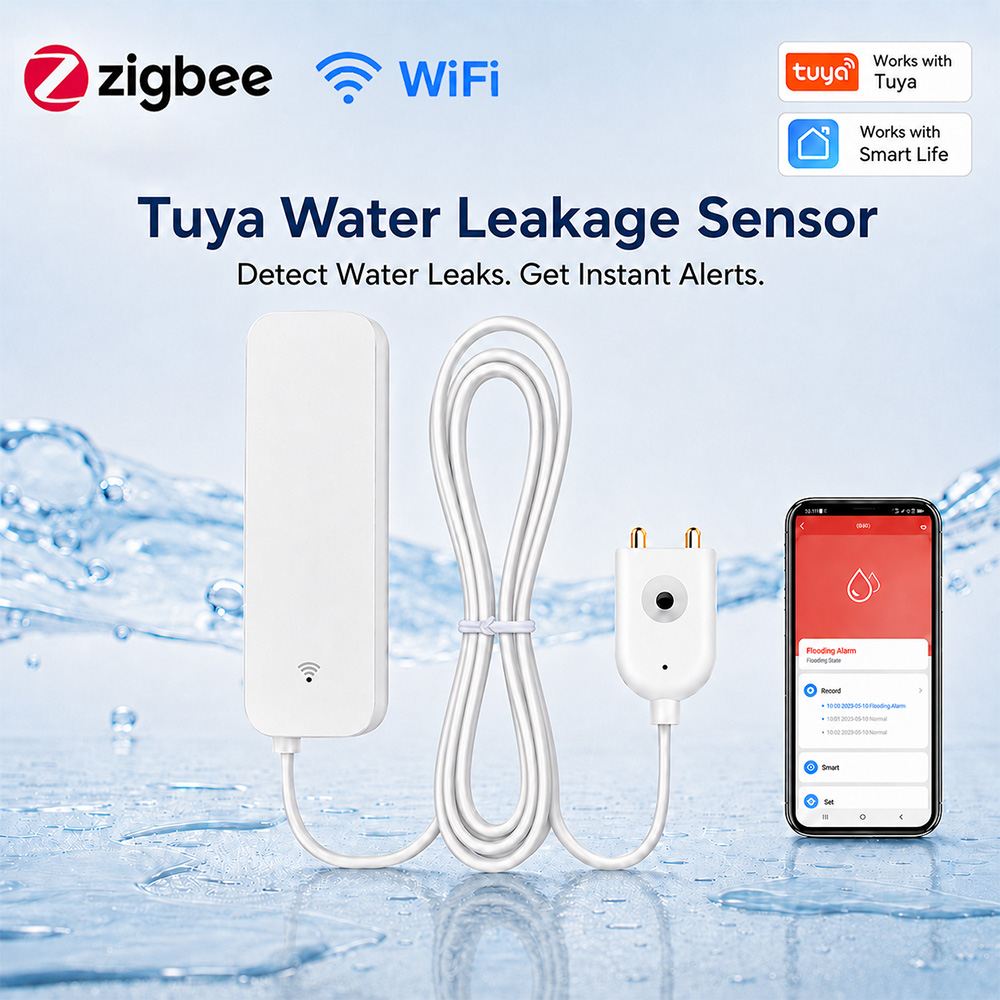 ZigBee WiFi Water Leak Sensor  - огляд і ціна Smart Ir Remote Controller