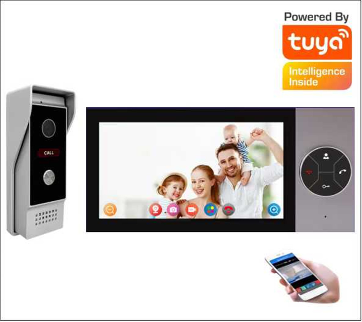 7 Inch IPS Screen 2MP Tuya APP - огляд і ціна Wifi Doorbell Camera