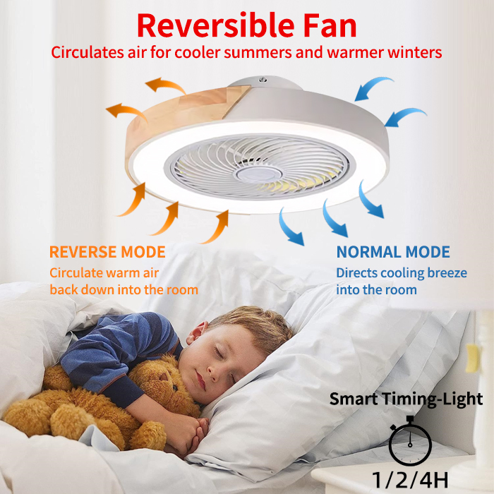 Bedroom Ceiling Fan Light, Int - огляд і ціна Smart Ceiling Fan
