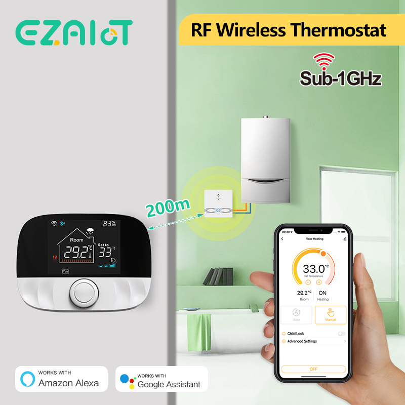 RF433 Wireless Thermostat WiFi - огляд і ціна Smart Home Yasmina