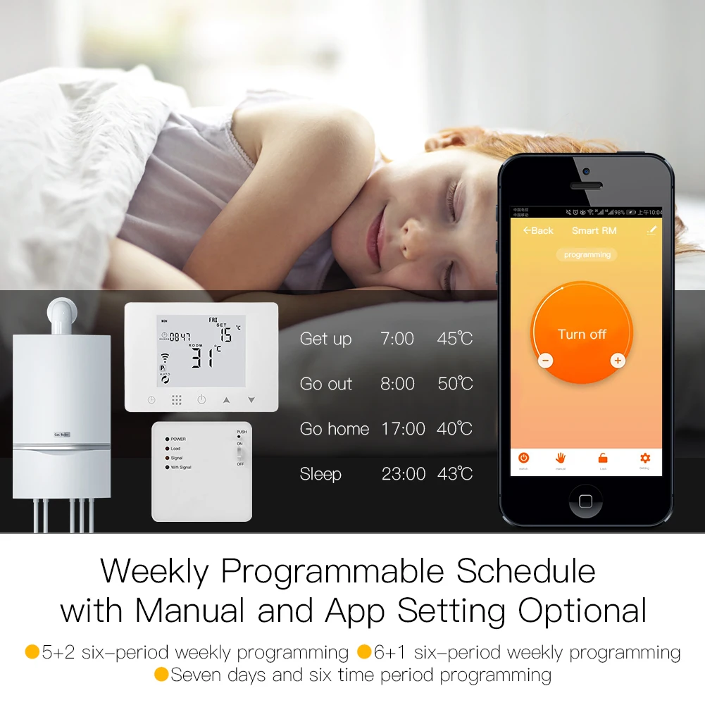 WiFi Smart Thermostat Wall-Hun - огляд і ціна Smart Home Yasmina