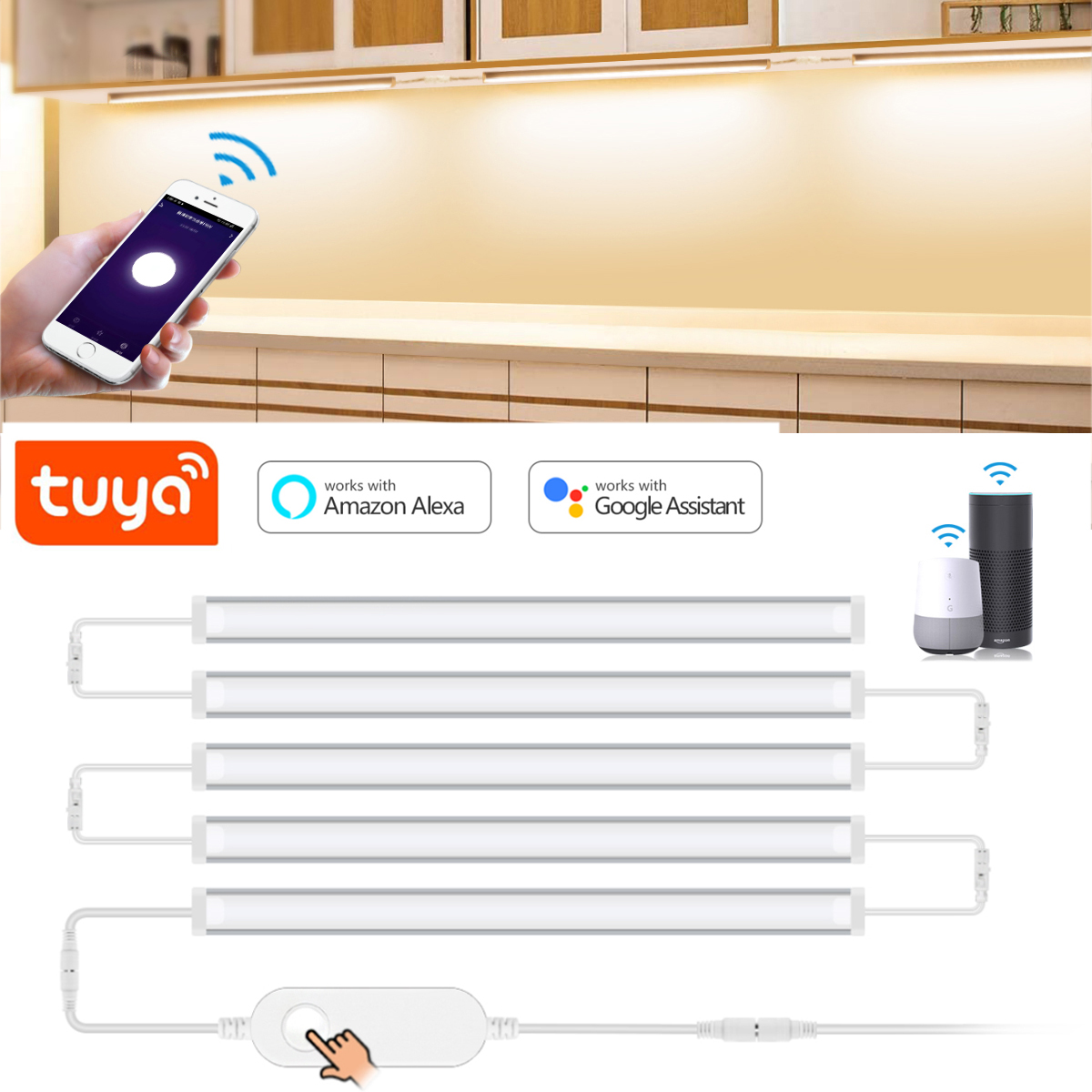 1-5 Pcs Kitchen Tuya Smart LED - огляд і ціна Smart Home Kitchen