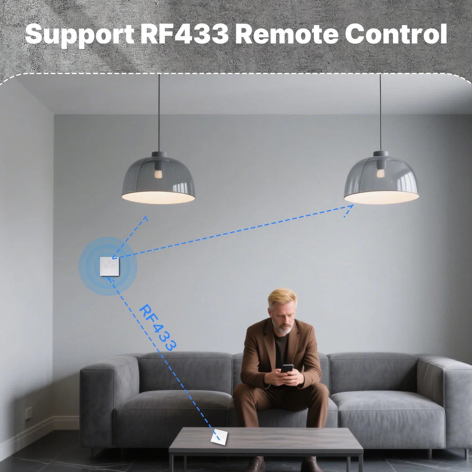 MOES WiFi+RF433 Smart Touch Sw - огляд і ціна Smart Home Design