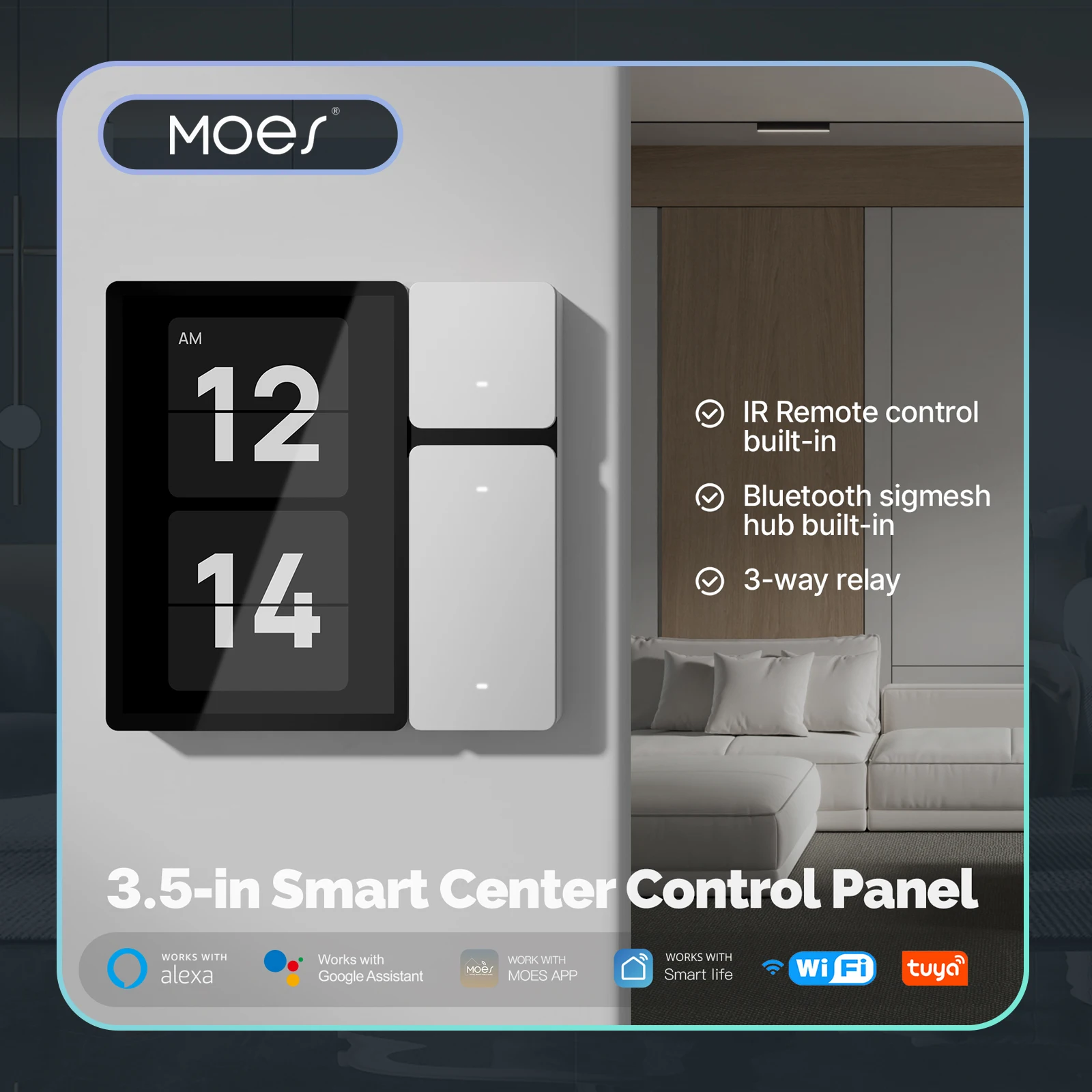 MOES Tuya WiFi 3.5-inch Smart  - огляд і ціна Smart Home Wifi Hub
