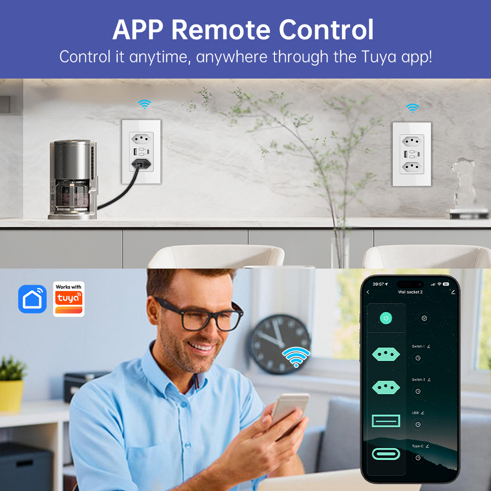 MANHOT Wifi Smart Brazil Socke - огляд і ціна Smart Ir Remote Controller