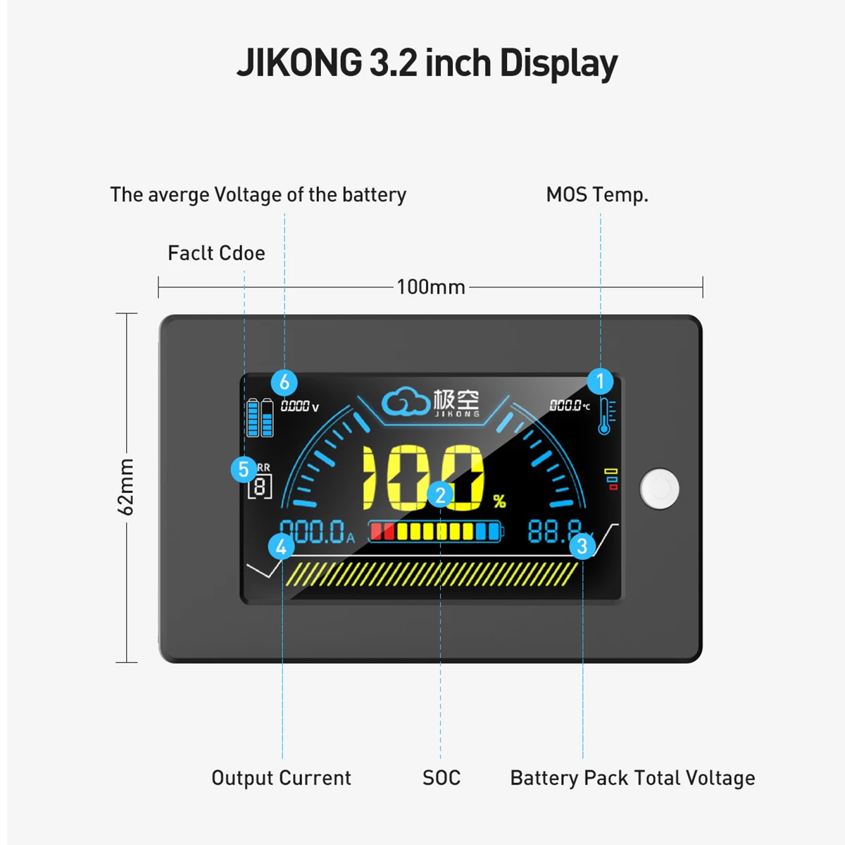 JIKONG V19 Display JKBMS 3.2 I - огляд і ціна Smart Energy Monitor