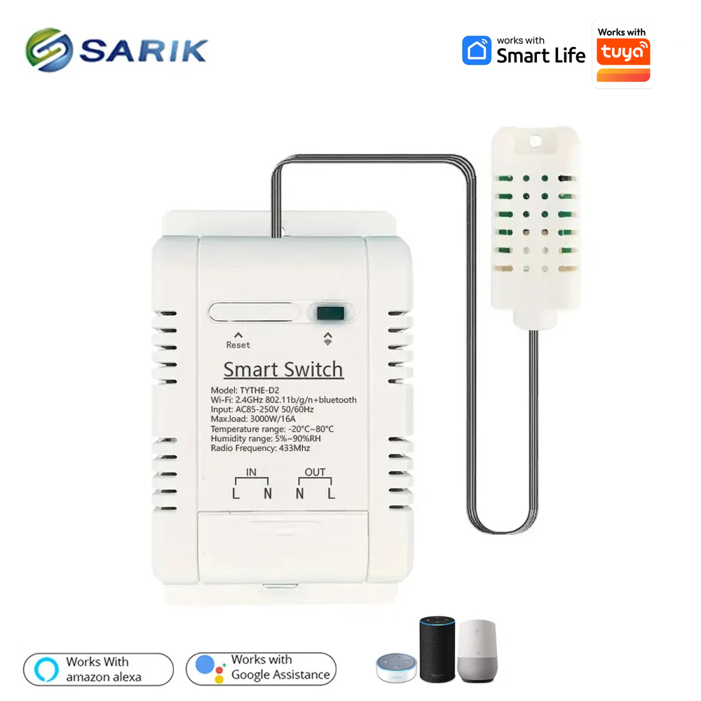 Work with Tuya 16A 3000W WiFi  - огляд і ціна Smart Energy Monitor