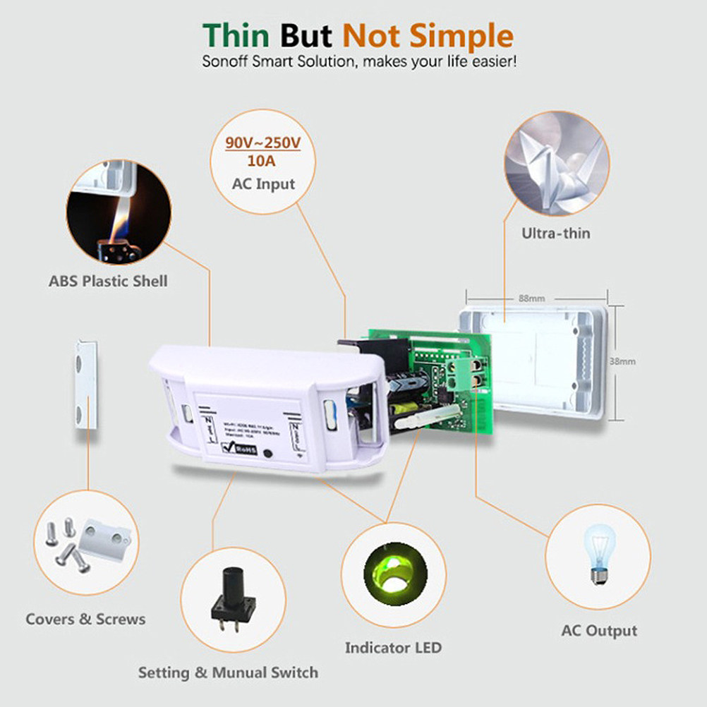 1Pcs WiFi Smart Home Switch Wh - огляд і ціна Universal Remote Smart Home